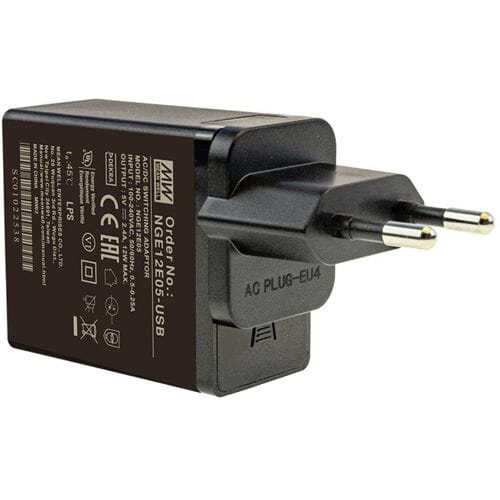 MEAN WELL NGE12E05-USB Stekkernetvoeding, vaste spanning 5 V/DC 2.4 A 12 W Overstroombeveiliging