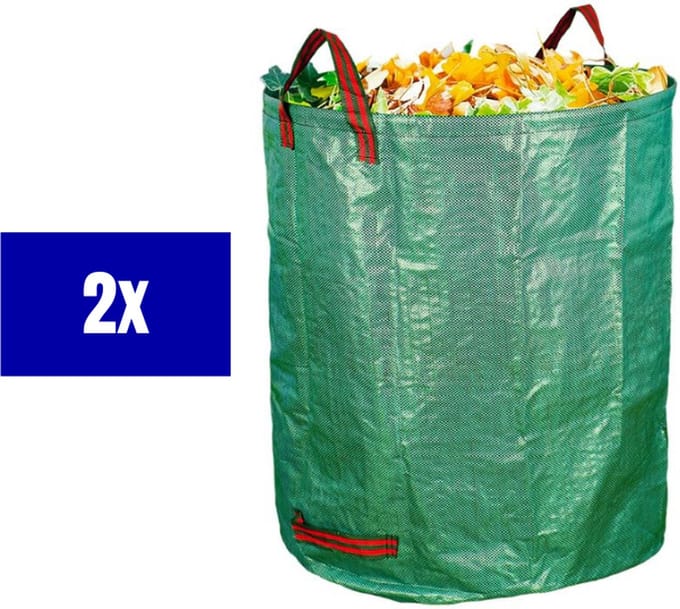 Pop-up groene tuinafvalzak - 2 stuks van 272L - Ø65 x 75 cm