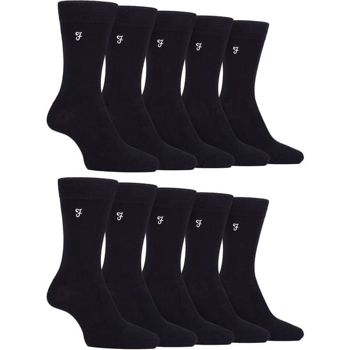 Heren 10 paar multi-pack heldere bamboosokken