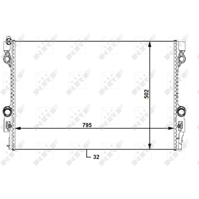 Radiator, motorkoeling NRF 59172