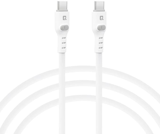 TUNIQ USB-C naar USB-C Kabel 100cm - Snelle oplaadkabel - Wit