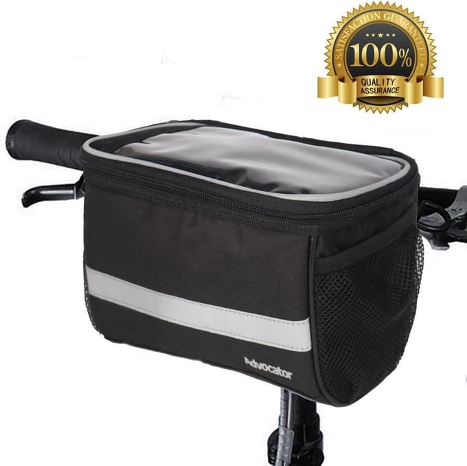 Telefoonhouder fiets - Universeel - Waterdicht - stuurtasje Opbergruimte - tot 6.8 Inch