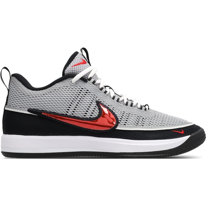 Nike Book 2 Sneakers Heren - Zilver - Maat 45 - Mesh/Synthetisch