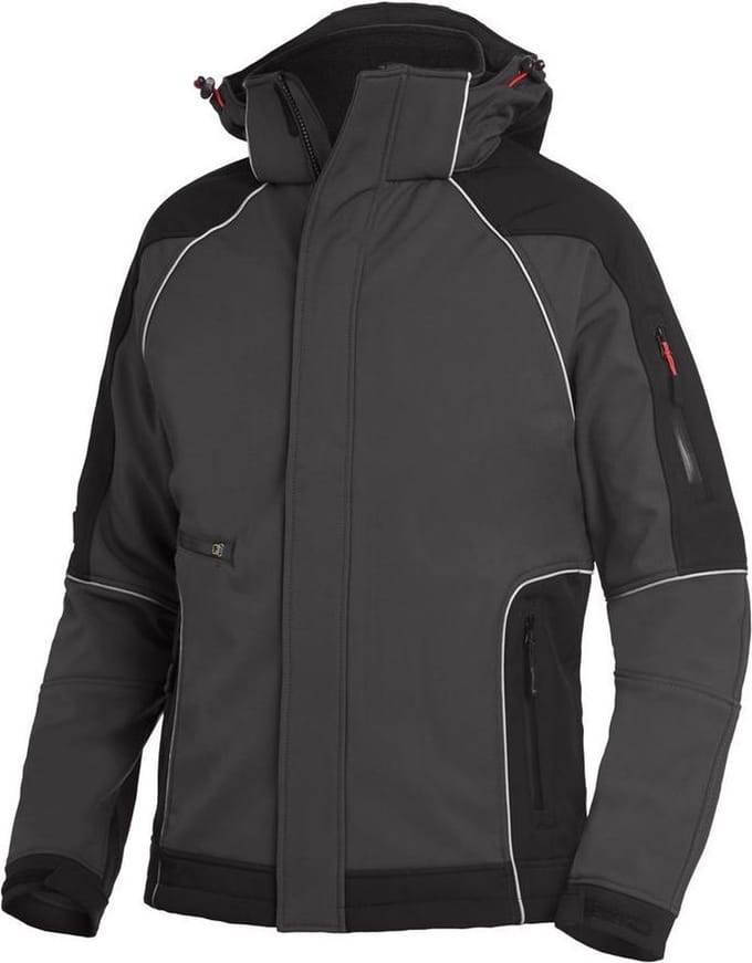FHB WALTER Softshelljack 78518 - Antraciet-Zwart - M