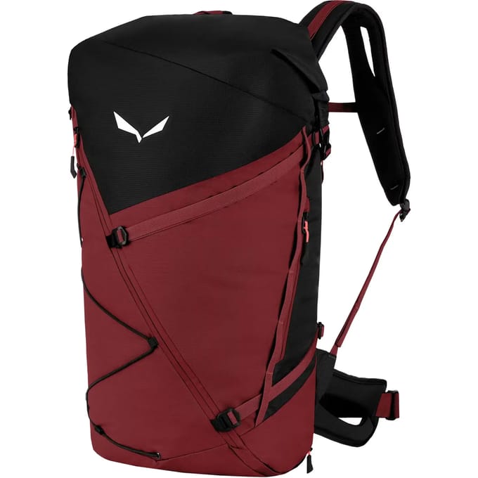 SALEWA trekkingrugzak rugzak Puez Backpack 40+5 40L Syrah / Black Out wijnrood