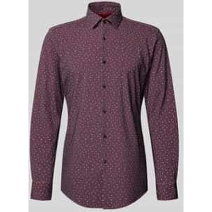 Slim fit zakelijk overhemd met Kentkraag model 'KENNO'