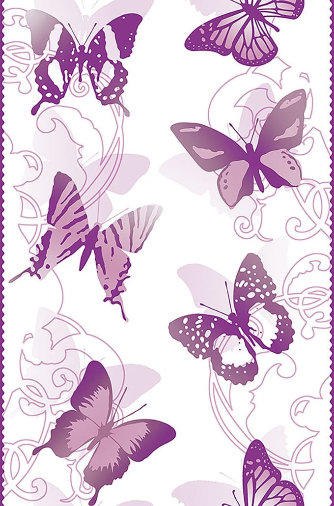 AS Creation - Vinylbehang - pop.up Panel Livingwalls 942582 - 0,53x10 m - lila