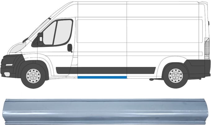Plaatwerkdeel zijpaneel voor Citroen Jumper 2006-2025 / Links = Rechts