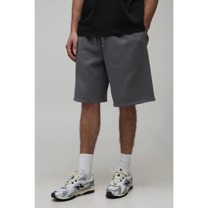 Essential Baggy Fit Jersey Short | Charcoal | Size Small