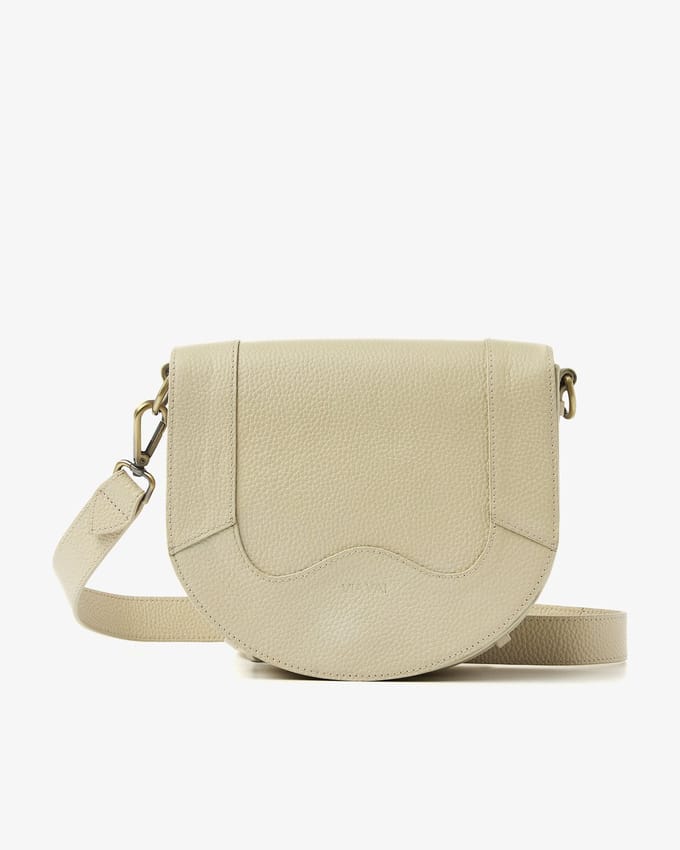 VIA VAI Mae Lizzy Tas Dames - Leer - Beige