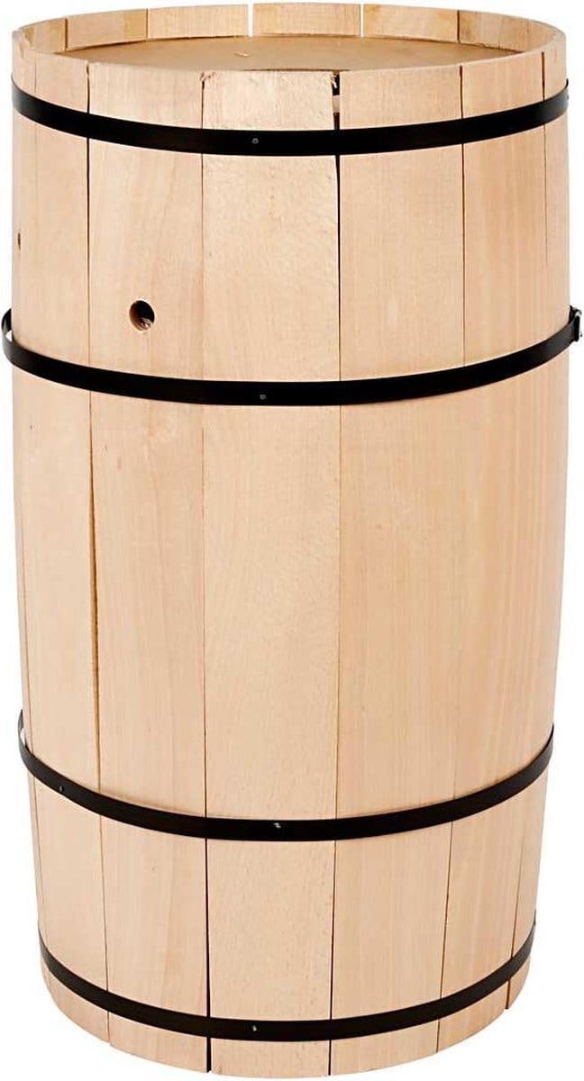 Carnavalsvat, beuken, H: 54 cm, d 26 cm, groot, 1 stuk
