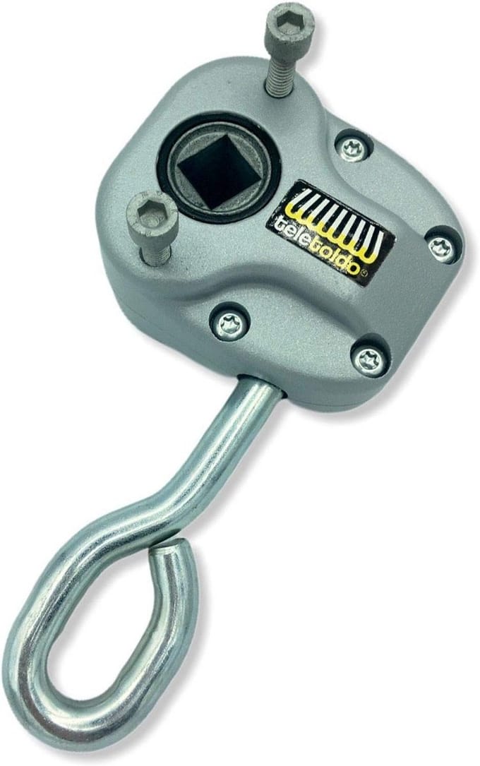 Vierkante Luifelmotor Inclusief Schroeven Zilver