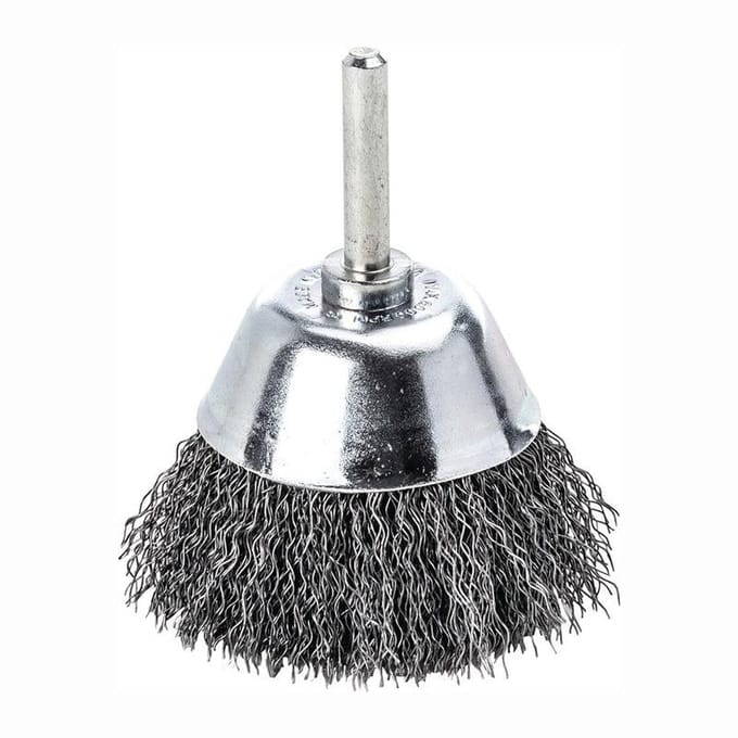 Lessmann bekerborstel Ø 50 mm schacht 6 mm draaddikte 0,3 mm - 43...
