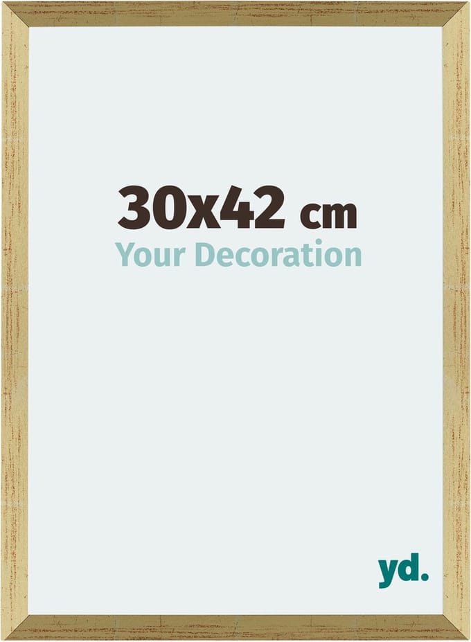 Your Decoration - Fotolijst 30x42 cm - MDF - Goud Glans - Mura