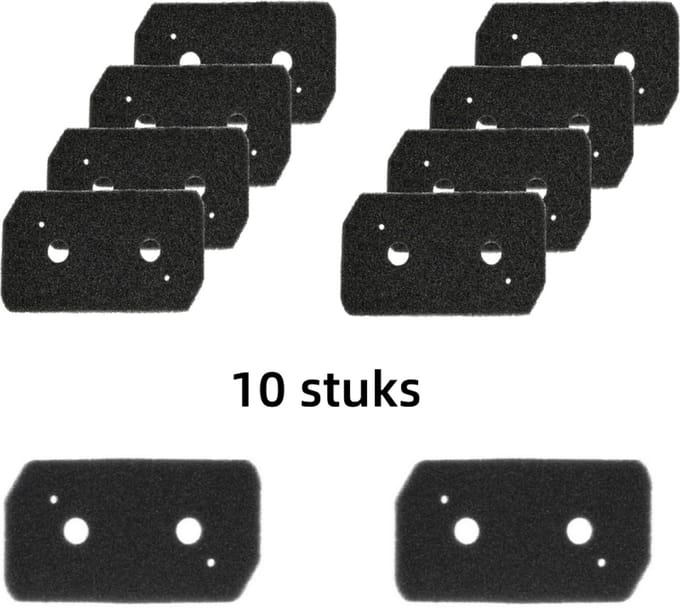 10 x Filterdroger - droger - Geschik voordroger Bosch Siemens-Spons filter- Herbruikbaar（ 228x128x20mm）