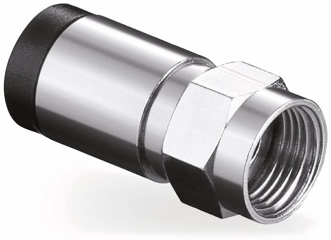 F-connector 7 mm male compressie