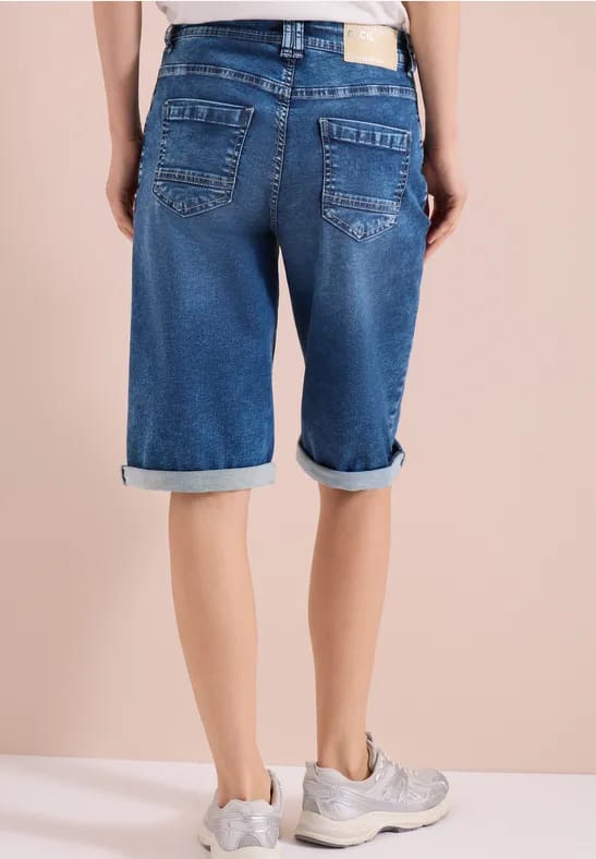 High Waist denim shorts in een Loose Fit