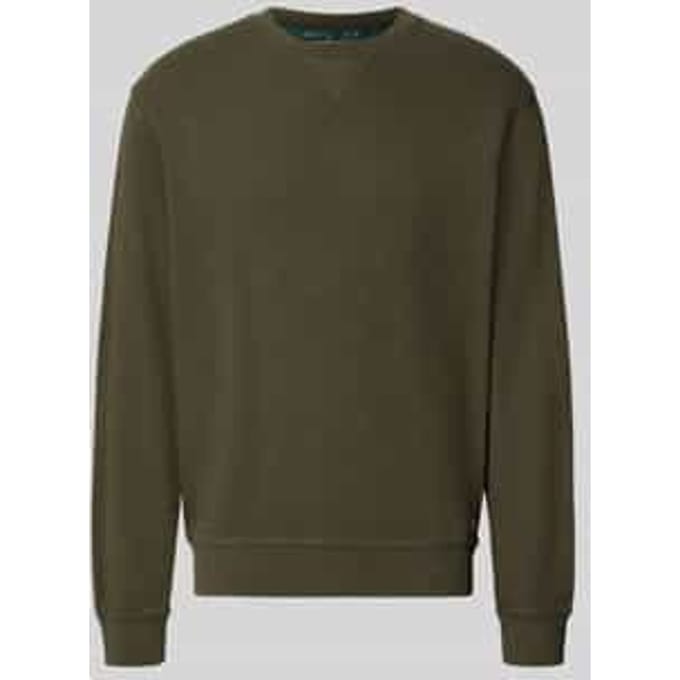 Regular fit sweatshirt van katoenmix