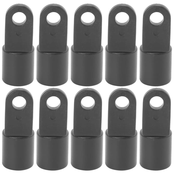 10 stuks verpakking Kajak Kano Bungee Schokkoord Haak Bungee Eindkap Haakjes met Lipjes voor Kajaks gray