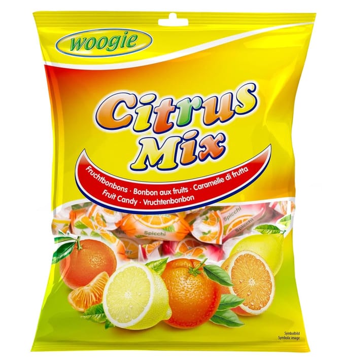 Woogie Citrus Mix Gevulde Snoepjes 170 g