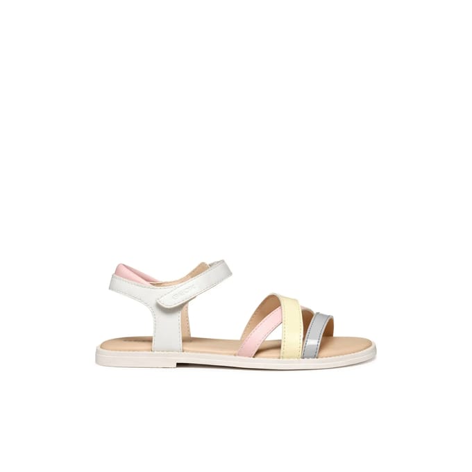 GEOX SANDAL KARLY MEISJES Sandalen - WIT/LILA - Maat 36