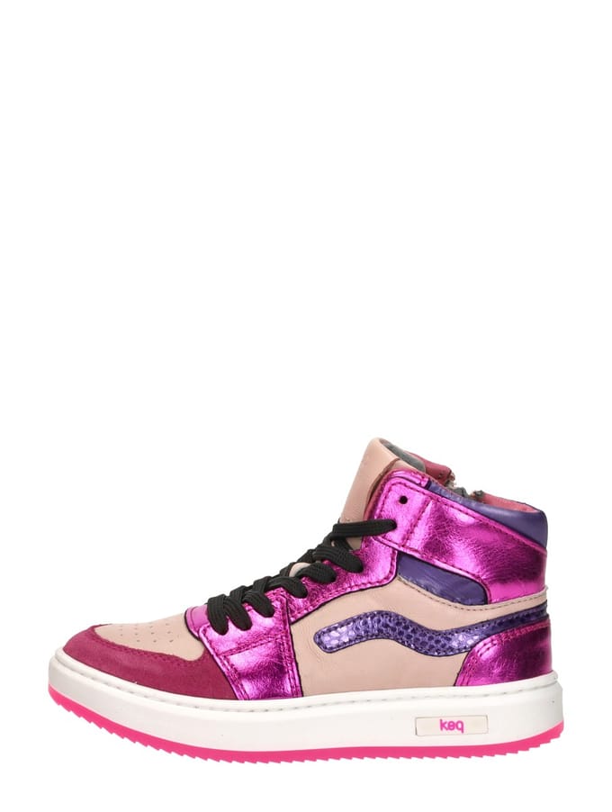 KEQ Veterschoen hoog Veterschoen hoog - Fuchsia - Maat 30