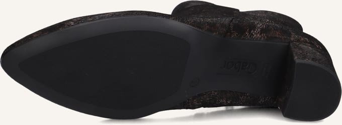 Gabor 701 Enkellaarsjes - Enkelboots met rits - Dames - Bruin - Maat 37,5