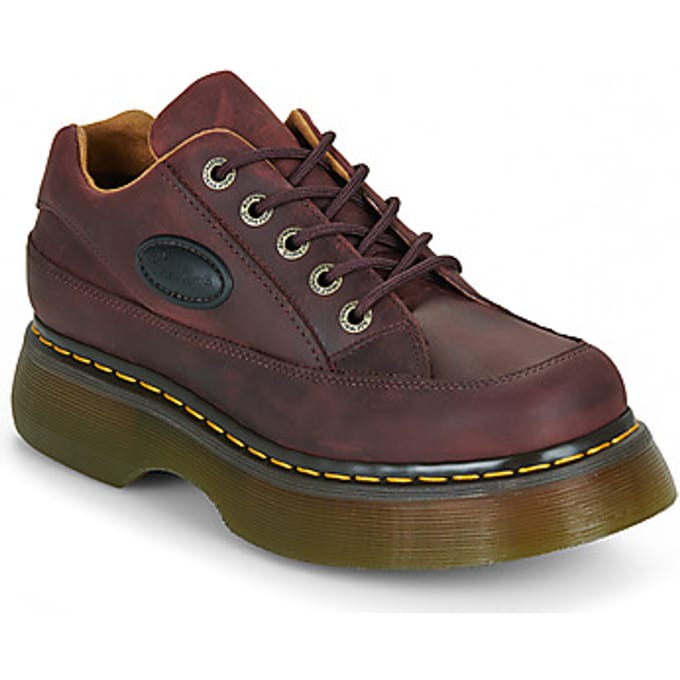 Nette schoenen Dr. Martens BUZZ 5 EYE SHOE CHERRY RED CRAZY HORSE