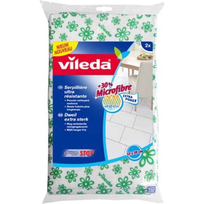 Doeken & Sponzen Vileda Original Groene Dweil 2Pk