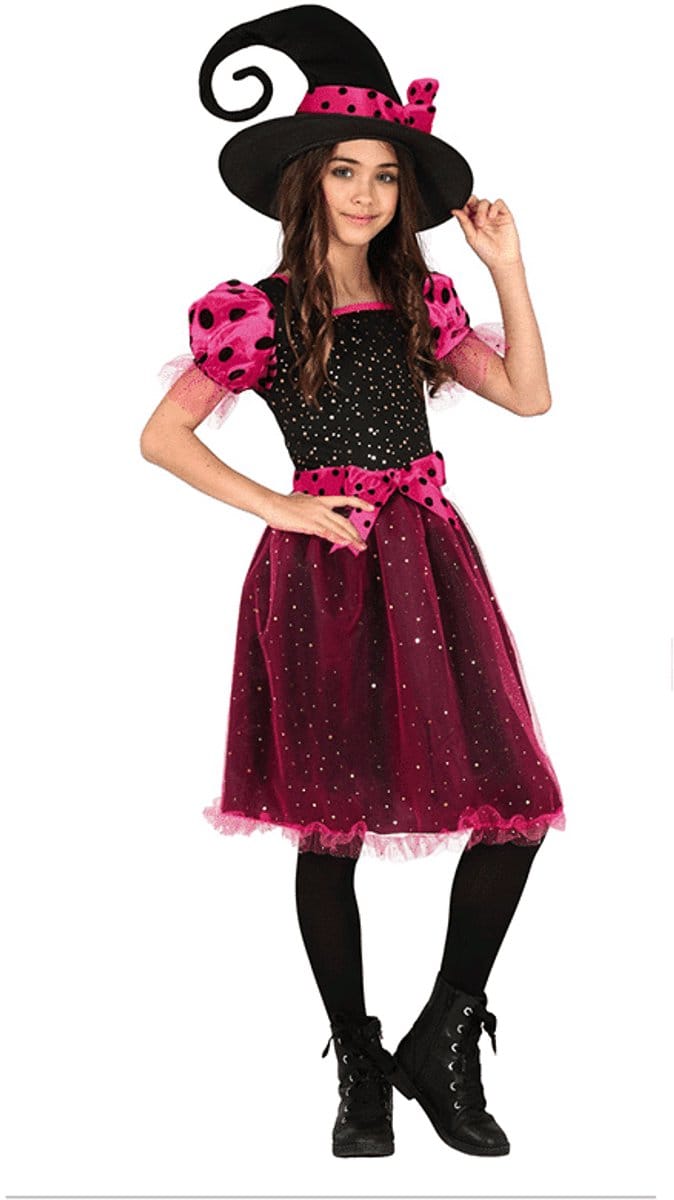 Fiestas Guirca - Pink Witch (5-6 jaar)