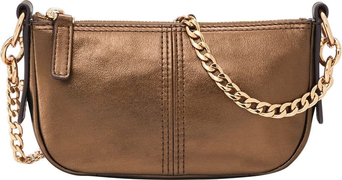 FOSSIL Schoudertas Jolie Mini Crossbody Bronze Brons