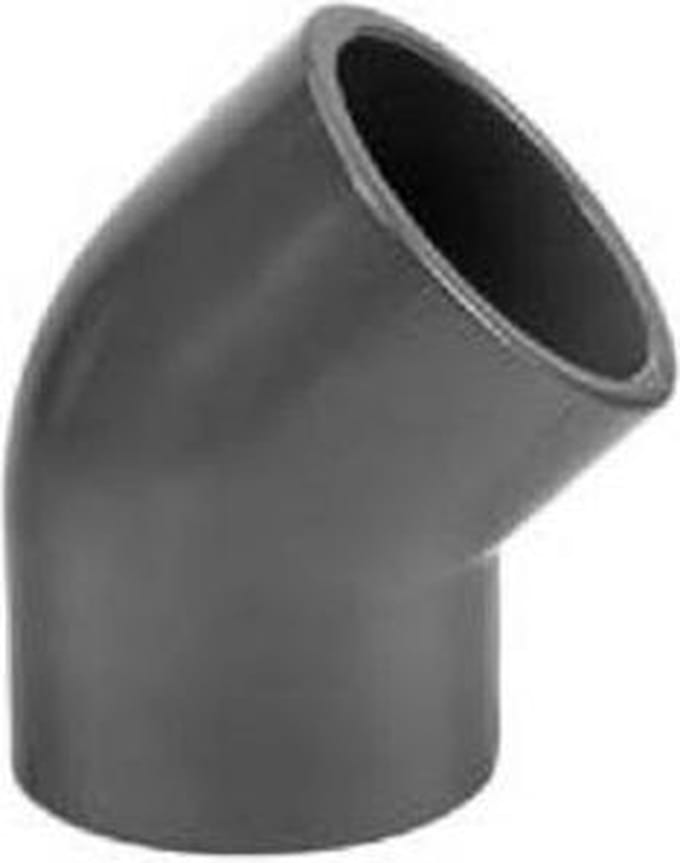PVC Knie 45° 63 mm - 16 bar - Klussen - Fitting - PVC