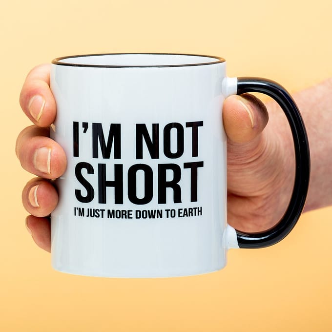 Mok I'm Not Short I'm Just More Down To Earth van Ditverzinjeniet.nl
