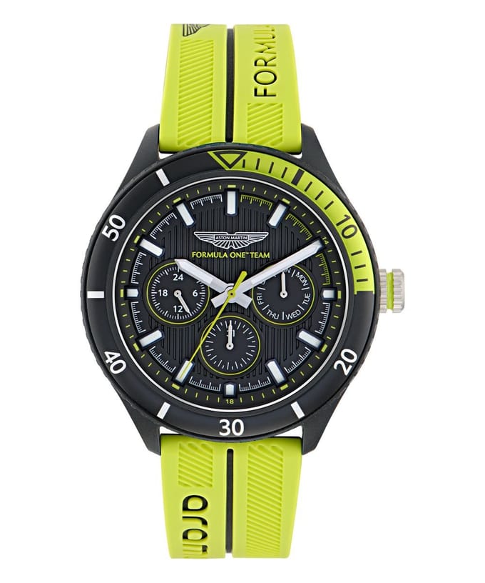 Aston Martin Am Formula 1 PIT W MTFP1F502 Horloge - Siliconen - Geel - Ø 46 mm