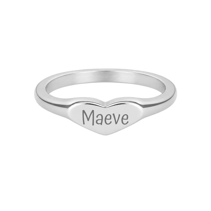 Ring Hart met 2 Initialen Goud, USA 9 / NL 19 (60mm)