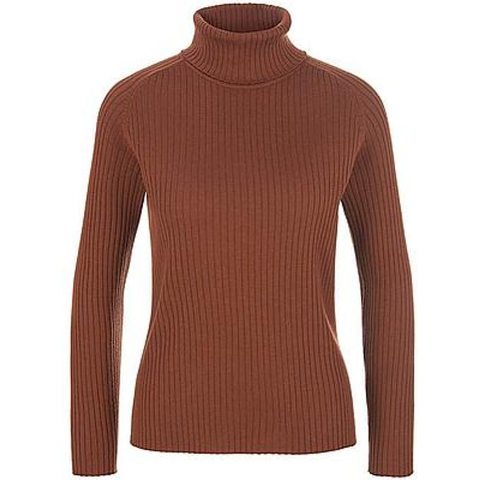 Coltrui 100% scheerwol lange mouwen Van Peter Hahn bruin