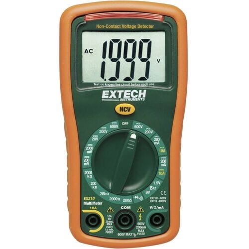 Extech EX310 Multimeter Digitaal CAT III 600 V Weergave (counts): 2000