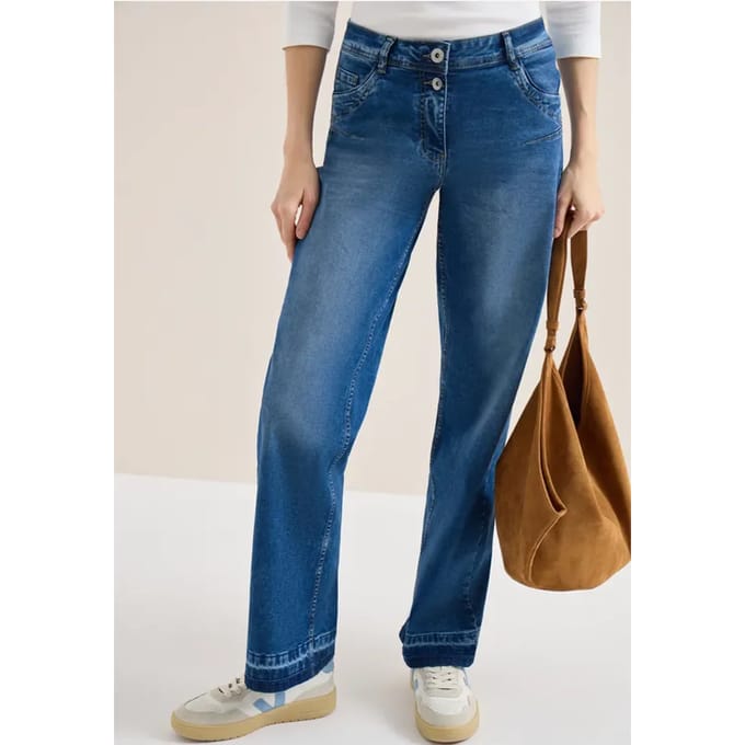 Jeans met zoomdetail