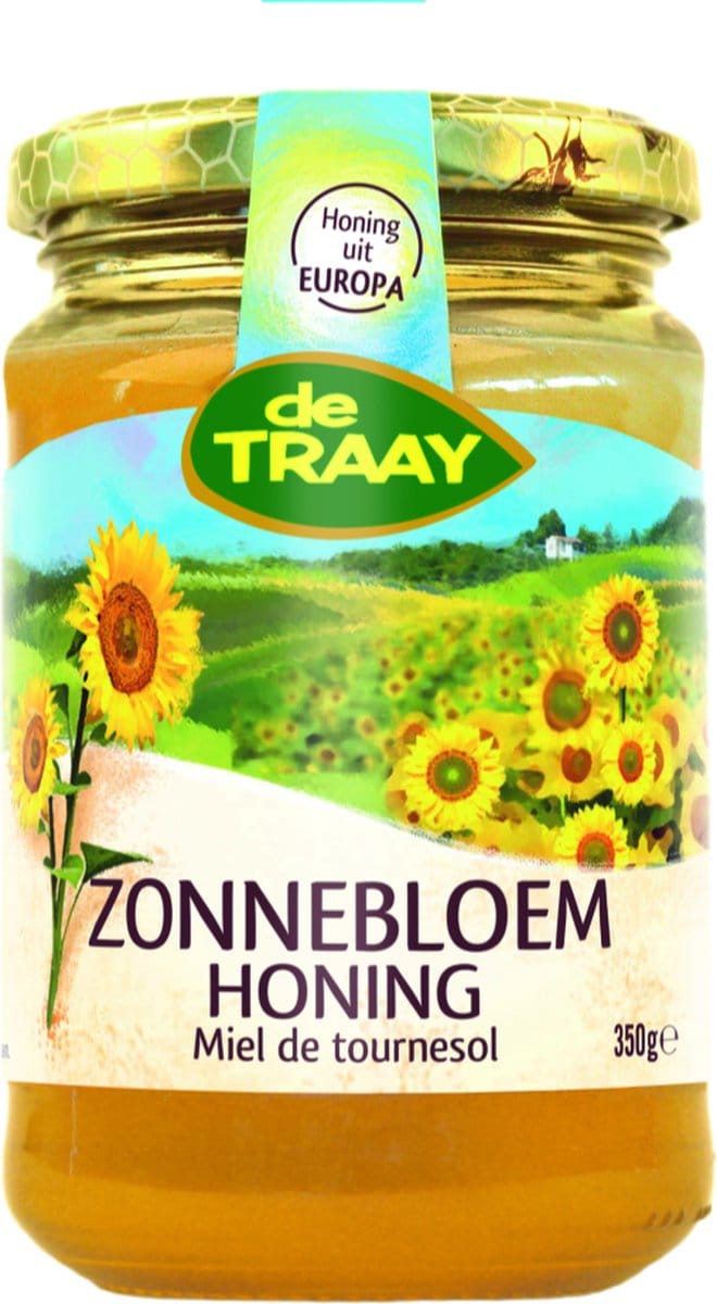 Traay Zonnebloem honing 350 Gram