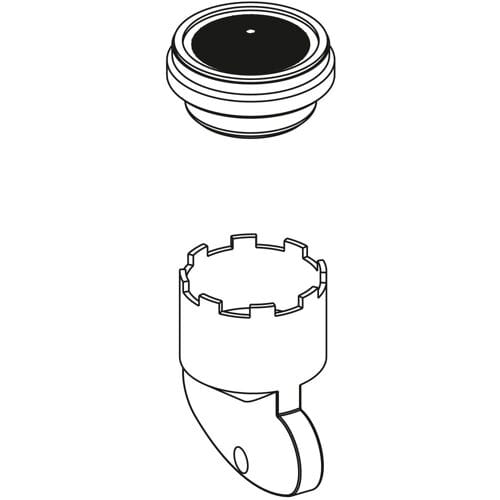 Keuco Edition 400 replacement jet regulator with accessories 50100000627