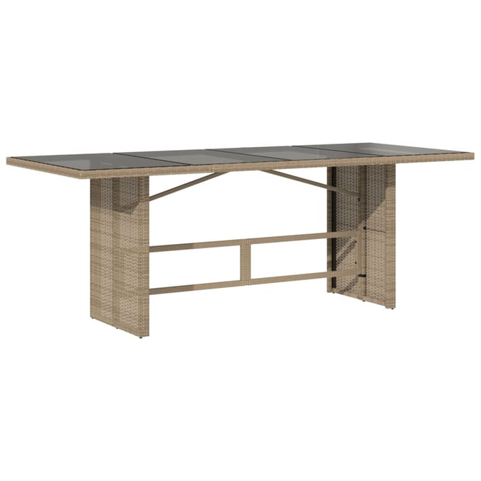 vidaXL - 9-delige - Tuinset - met - kussens - poly - rattan - gemengd - beige