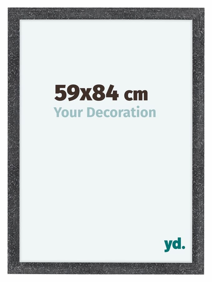 Your Decoration - Fotolijst 59x84 cm - MDF - Grijs Geveegd - Como