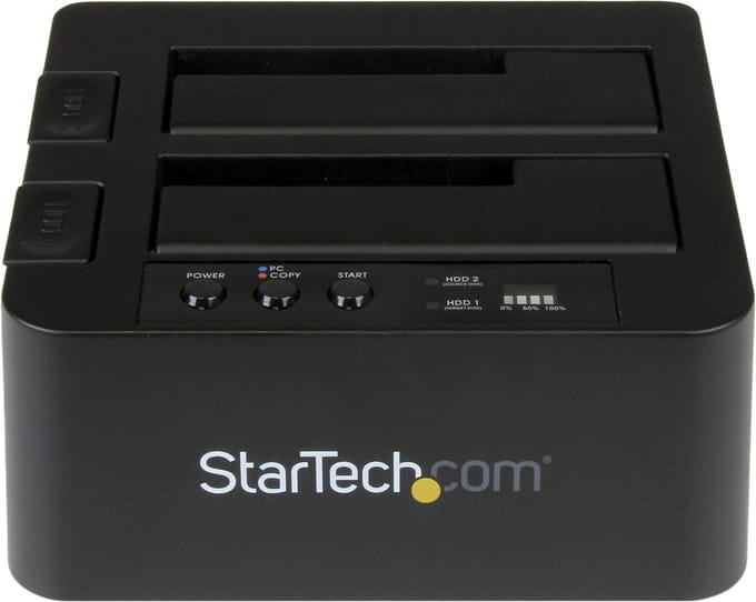 StarTech.com Standalone USB 3.1 (10 Gb / s) Duplicator voor 2.5 of 3.5 SATA harde schijven (SDOCK2U313R)
