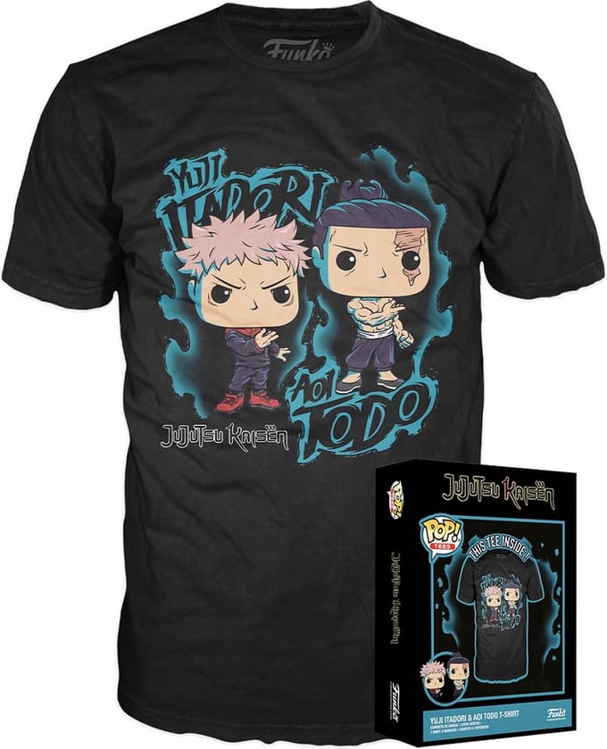 Funko Boxed Tee: Jujutsu Kaisen - Yuji & Aoi - M