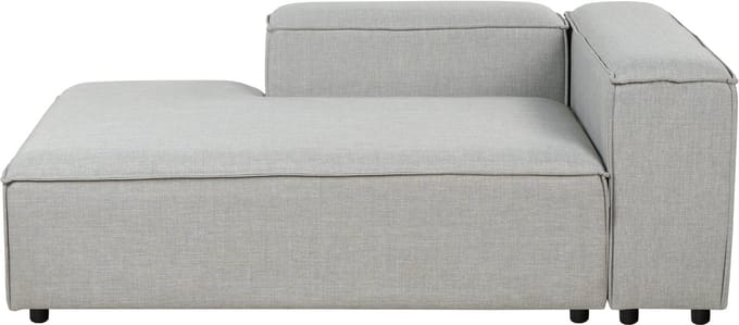 BELIANI ARDAL - Chaise longue - Lichtgrijs - Rechtszijdig - Polyester