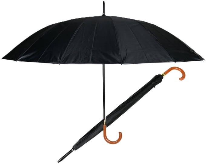 Benson Paraplu - 2x - groot formaat - opvouwbaar - windbestendig - willekeurige kleur