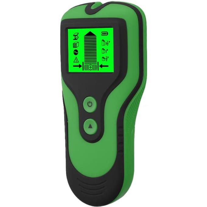 Stud Finder Sensor Wandscanner 3 in 1 Metaal/Spanning/Stud Detector met LCD-display voor Wood Live groen