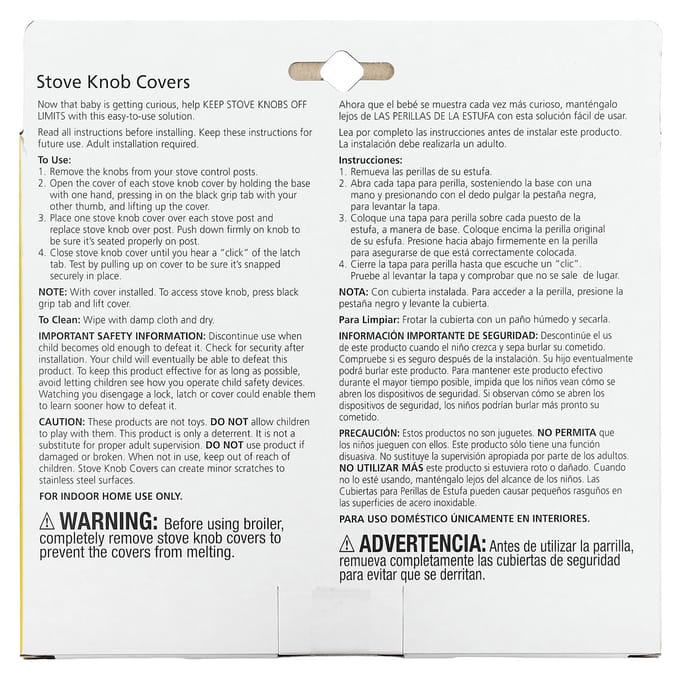 Safety 1st, couvre-boutons de cuisinière, paquet de 5 black