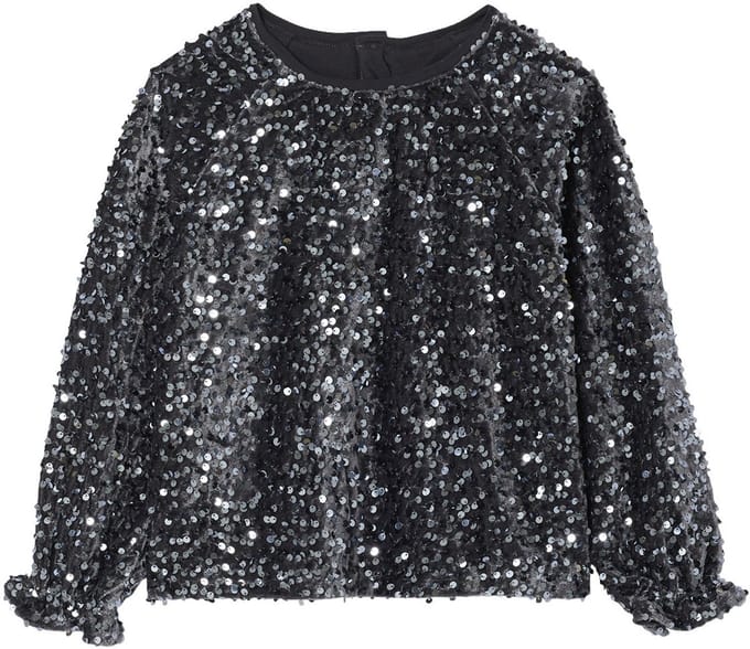 Vertbaudet Blouse voor meisjes met pailletten voor kerst