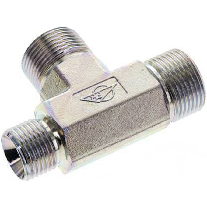 T-Fitting G1/2'' x G3/4'' Buitendraad Staal 325bar (4566,25psi)